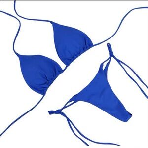 Classic Blue Triangle Bikini